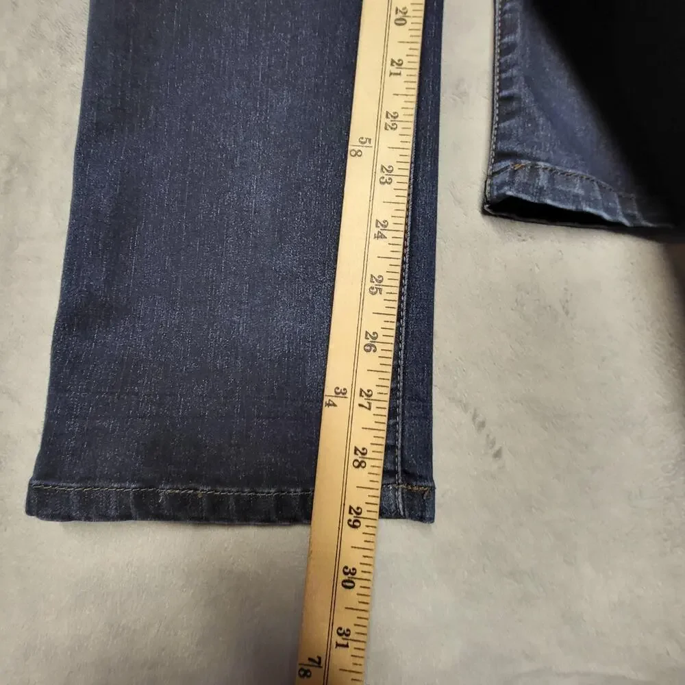 Calvin Klein Jeans Jeans Womens 10 Blue Straight Dark Wash Stretch 5-Pocket